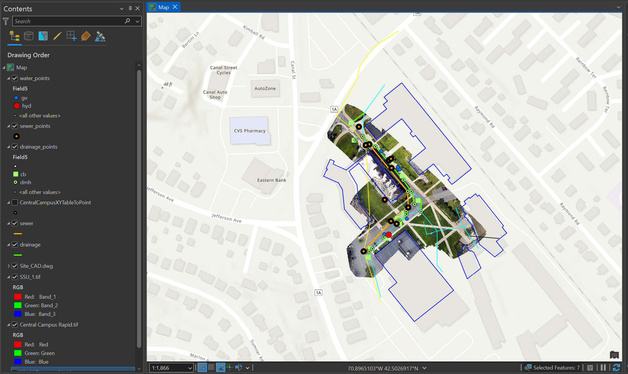 SSU Campus: Drone + CAD Overlay